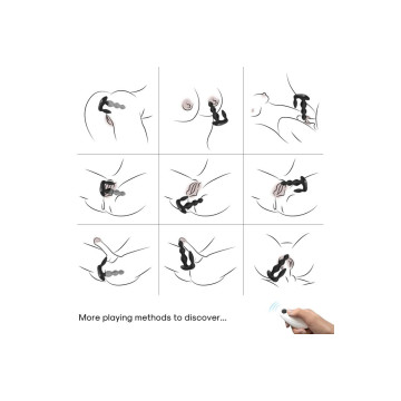 Armony - Manfun Vibrador & Estimulador Plug Anal Control Remoto