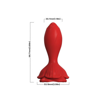 Armony - Rosa Vibrador & Plug Anal Pequeño Control Remoto Rojo |