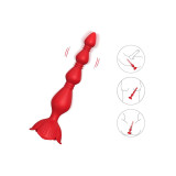 Armony - Rosa Vibrador Pagoda & Plug Anal Rojo | Vybes.it
