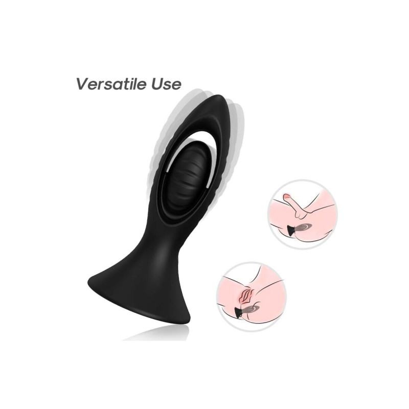 Armony - Vibrador & Plug Anal Silicona Negro | Vybes.it