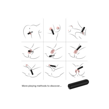 Armony - Sprengkopf - Vibrator - Kugel Schwarz 2 Cm X 8.8 Cm |