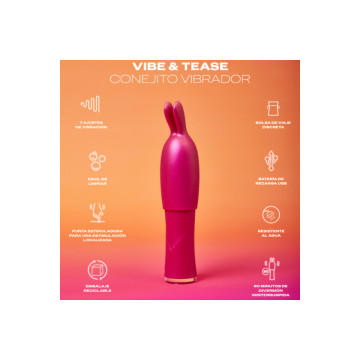 DUREX - TOY VIBRATORE VIBE & TEASE - DUREX TOYS - Vibratori di conigl…