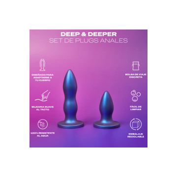 DUREX - TOY SET PLUG ANAL DEEP & DEEPER - DUREX TOYS - Tappi anali