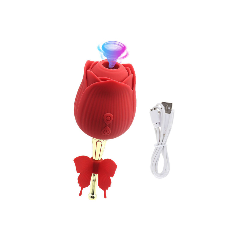 ARMONY - BUTTERFLY FLOWER SUCTION RED - ARMONY STIMULATORS - Air Stim…