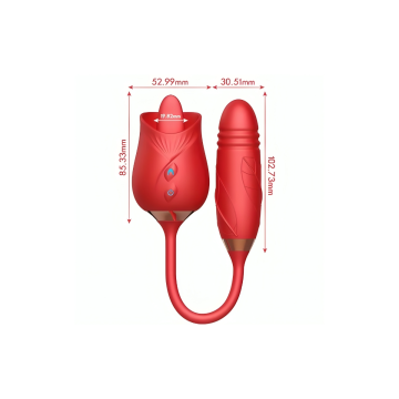 ARMONY - VIBRATEUR DE FLEUR DELIGHT & THUSTING AVEC LANGUE ROUGE - AR…