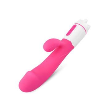ARMONY - VIBRATORE HAPPY E STIMOLATORE FUCSIA RICARICABILE - ARMONY V…