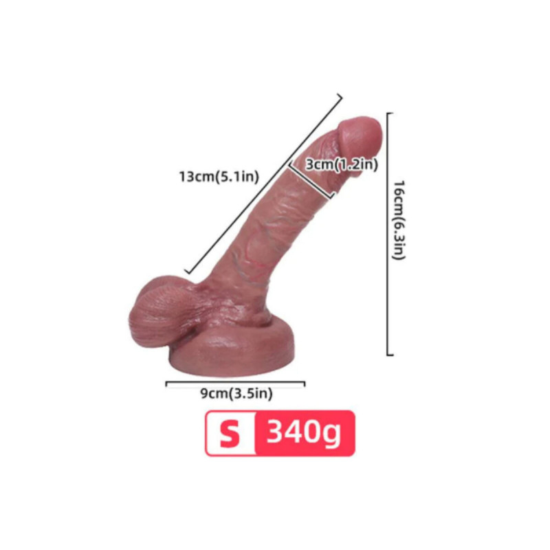 ARMONY - GODE RÉALISTE EN SILICONE LIQUIDE 13 CM - ARMONY DILDOS - Go…