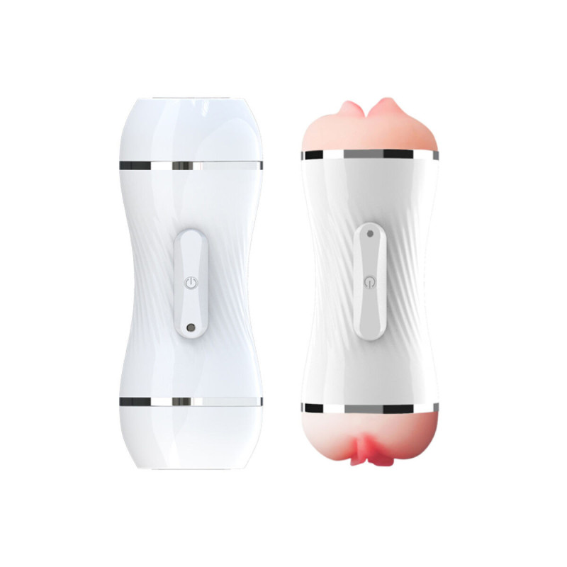ARMONY - DOPPELTER VAGINA- UND MUNDVIBRATOR MASTURBATOR WEISS - ARMON…