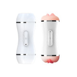 ARMONY - MASTURBATEUR DOUBLE VIBRATEUR VAGIN ET BOUCHE BLANC - ARMONY…