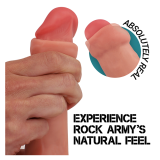 ROCKARMY - FOX DILDO REALISTA DDUAL DENSITY LIQUID SILICONE 19 CM -O- 3.2 CM