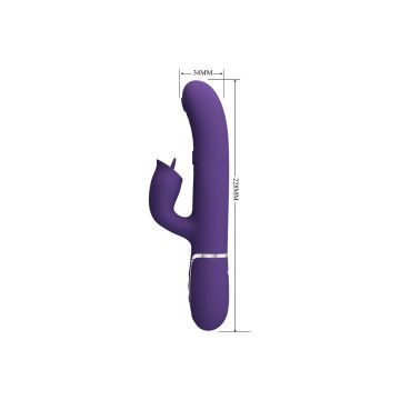 Pretty Love - Vibrador Rabbit Con Licking Morado | Vybes.it