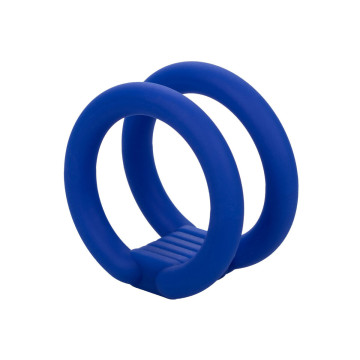 CALEXOTICS - ADMIRAL CAGE DOUBLE COCK BLEU - Cockrings sans vibration