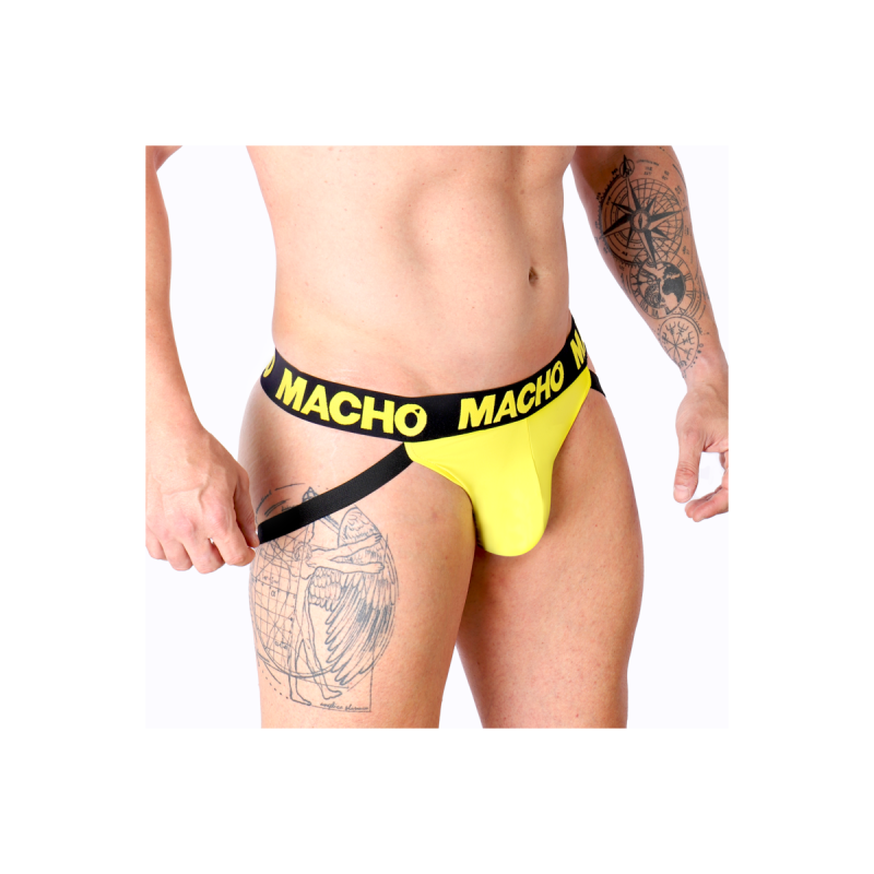 MACHO - MX25A JOCK LYCRA GIALLO S - MACHO UNDERWEAR - /product_models…