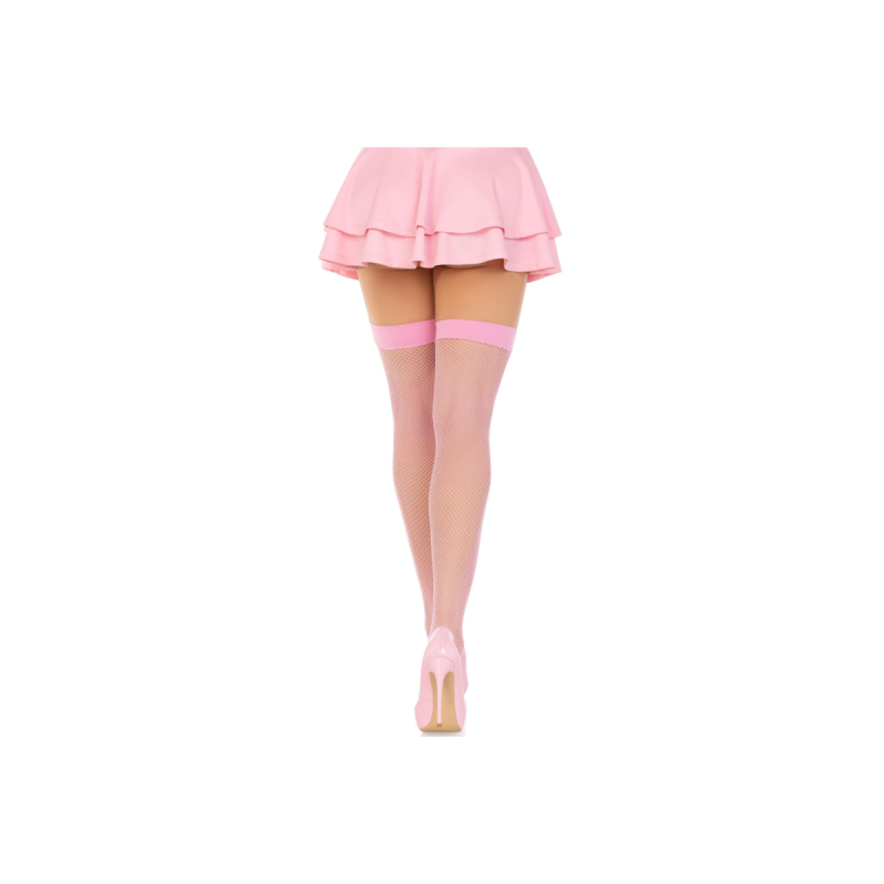 LEG AVENUE - FISHNNET THIGH STOCKINGS PINK - LEG AVENUE HOSIERY - Tig…