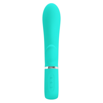 PRETTY LOVE - THOMAS VIBRADOR PUNTO G MULTIFUNCIÓN VERDE AGUA