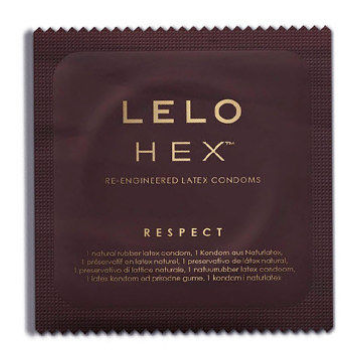 LELO - PRESERVATIVI ESAGONALI RESPECT XL CONFEZIONE DA 3