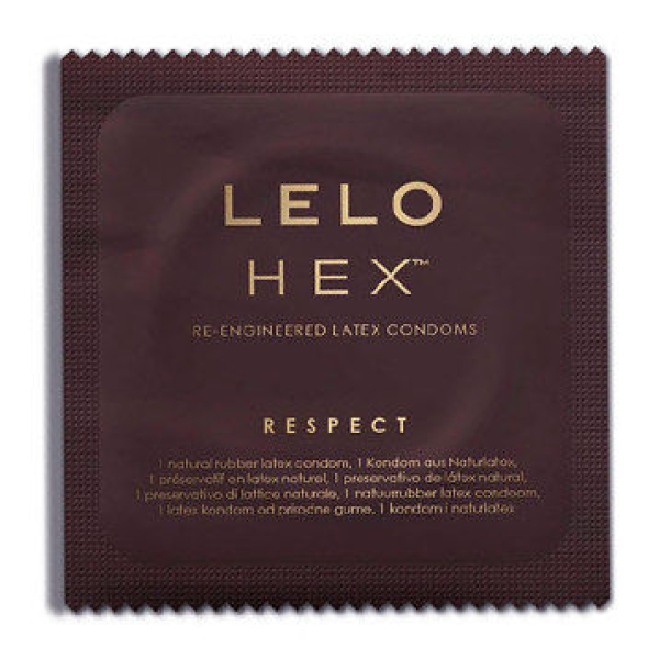 LELO - PRESERVATIVI ESAGONALI RESPECT XL CONFEZIONE DA 3