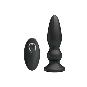 Mr Play - Puissant Vibrateur Télécommande Plug Anal Noir | Vybes.it