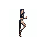 Chilirose - Cr 3654 Top & Leggins Negro S/M | Vybes.it
