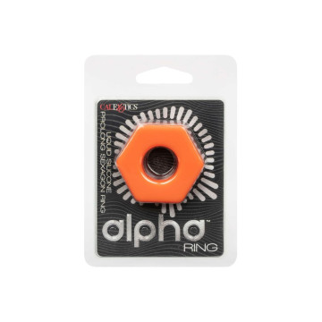 CALEXOTICS - ALPHA PROLONG SEXAGON RING ORANGE - Cockrings without vi…