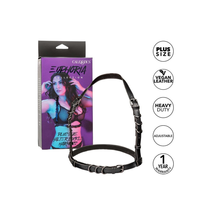 Calexotics - Euphoria Arnés Hatler Con Hebilla Talla Grande Negro |