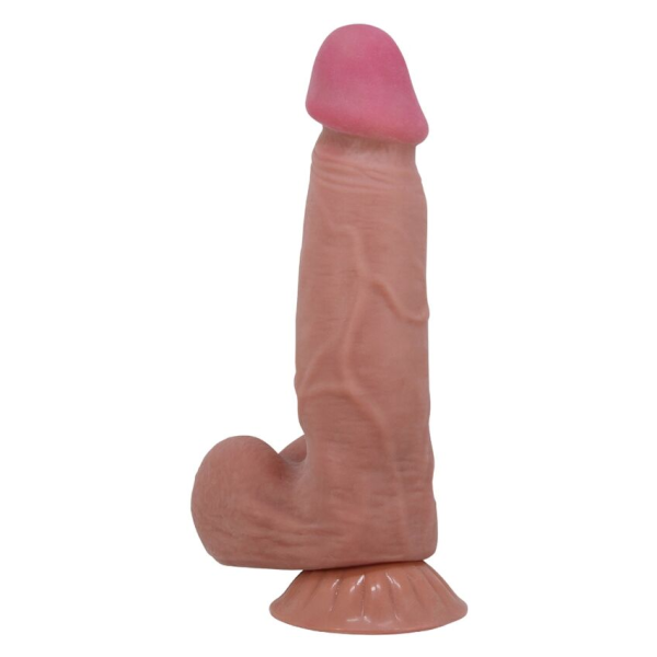 PRETTY LOVE - SLIDING SKIN SERIES DILDO REALÍSTICO CON VENTOSA PIEL DESLIZANTE MORENO 20.6 CM