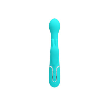 Pretty Love - Dejon Vibrador Rabbit 3 En 1 Multifunción Verde Agua