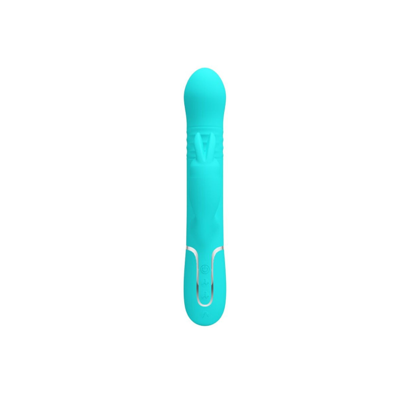 Pretty Love - Vibrador Coale Rabbit Perlas Verde Agua | Vybes.it
