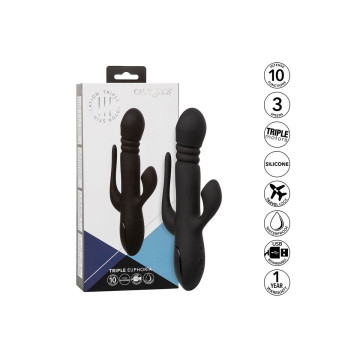 Calexotics - Vibrator Triple Euphoria Black | Vybes.it