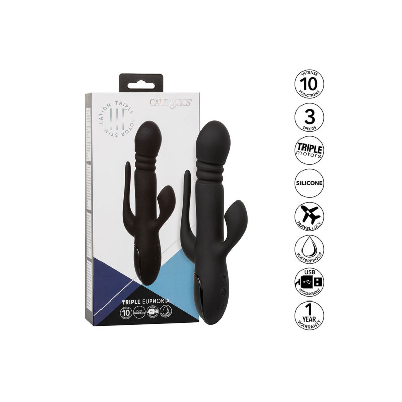 Calexotics - Vibrator Triple Euphoria Black | Vybes.it