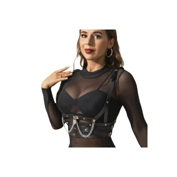 Subblime - Korsett Harness Mit Kette Detail Eine Grösse | Vybes.it