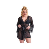 Subblime - Bata Tela Transparente Detalle Encaje Negro L/Xl |