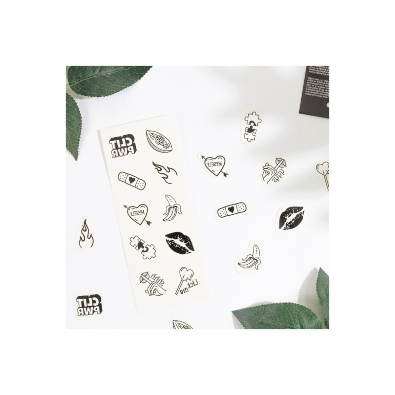 SECRET PLAY - ENSEMBLE DE 10 TATOUAGES TEMPORAIRES CANDY COLLECTION -…