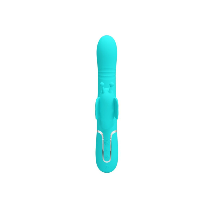 Pretty Love - Vibrador Rabbit Multifunción 4 En 1 Mariposa Verde