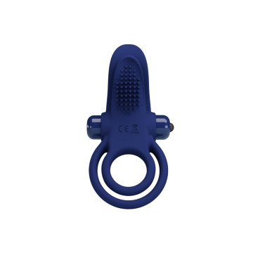 Pretty Love - Bronson Doble Anillo Con Vibración Azul | Vybes.it
