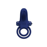 Pretty Love - Bronson Doble Anillo Con Vibración Azul | Vybes.it