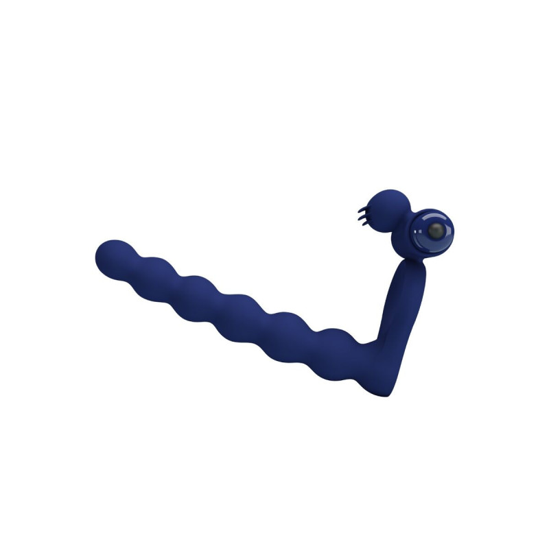 Pretty Love - Ajmal Anillo Vibrador Con Plug Azul | Vybes.it