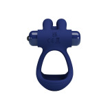 Pretty Love - Francisco Doble Anillo Vibrador Rabbit Azul | Vybes.it