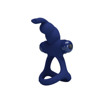 Pretty Love - Luchito Doble Anillo Vibrador Rabbit Azul | Vybes.it