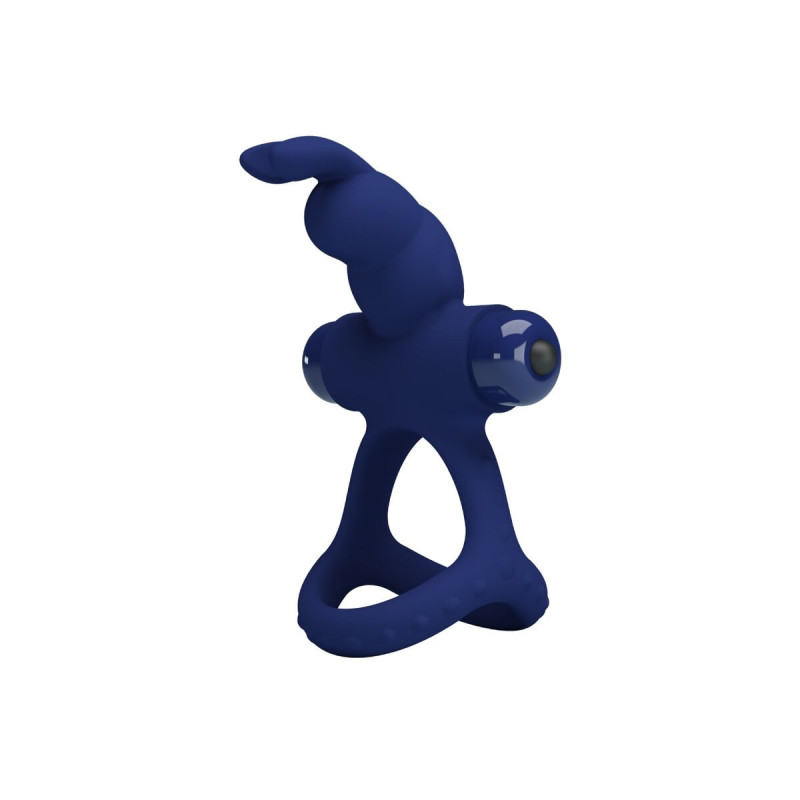 Pretty Love - Luchito Doble Anillo Vibrador Rabbit Azul | Vybes.it