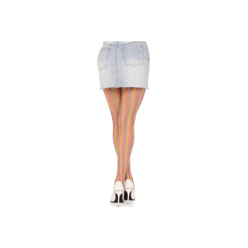 Leg Avenue - Mehrfarbige Häkelstrümpfe | Vybes.it