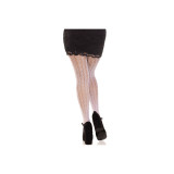 Leg Avenue - Bas Avec Ouvertures Coeur & Noeuds Blancs | Vybes.it