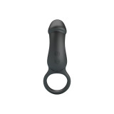 Pretty Love - Trae Anillo Vibrador Con Estimulador Negro | Vybes.it