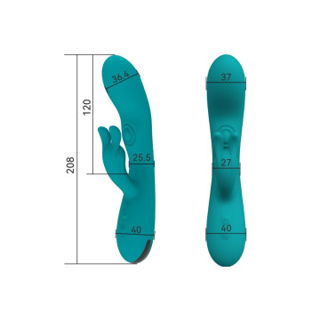 ARMONY - DANCING BUNNY VIBRATORE RABBIT 10 VELOCITÀ VERDE - ARMONY VI…