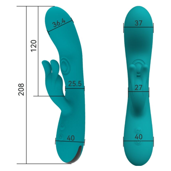 ARMONY - DANCING BUNNY VIBRADOR RABBIT 10 VELOCIDADES VERDE