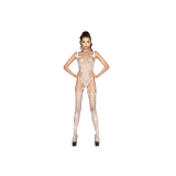 PASSION - WOMAN BS034 WEISSER BODYSTOCKING, EINE GRÖSSE - PASSION WOM…
