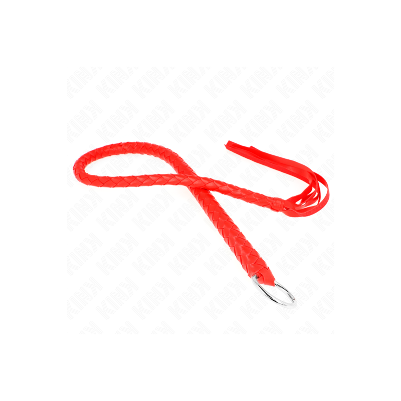 KINK - SNAKE WHIP WITH RED HAND RING 65 CM - KINK IMPACT & TOUCH - BD…