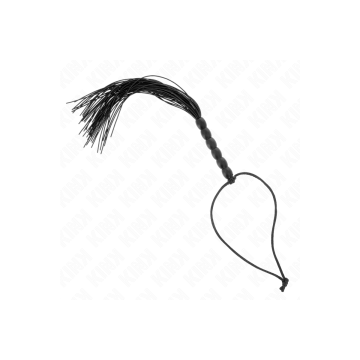 KINK - MINI SILIKONPEITSCHE MIT 6 SCHWARZEN PERLEN 26 CM - KINK IMPAC…