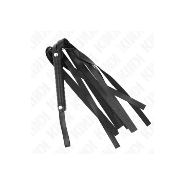 KINK - BLACK WIDE TAIL WHIP 48.5 CM - KINK IMPACT & TOUCH - BDSM whips