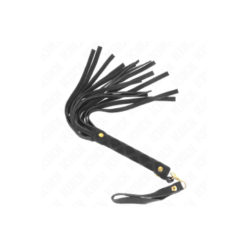 KINK - BLACK SUEDE MINI WHIP 30 CM - KINK IMPACT & TOUCH - BDSM whips